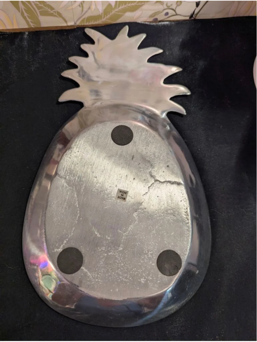 Unbranded Silver Pineapple Serveware Tray One Size